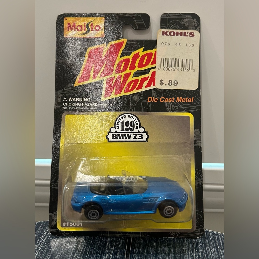 Vintage Maisto BMW Z3 Die Cast Car